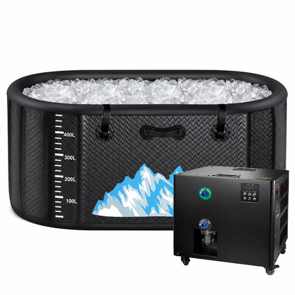 Cold Plunge Tub 248 Gallon 1HP Inflatable Ice Bath with Chiller System