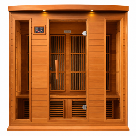Dynamic Infrared Saunas 4 Person Indoor Bluetooth Compatible FAR Infrared Sauna