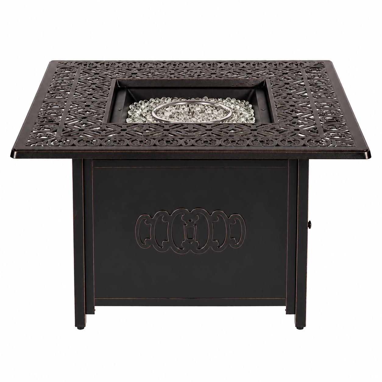 42 In. Square Propane Fire Pit Table, 57,000 BTU Aluminum Fire Table